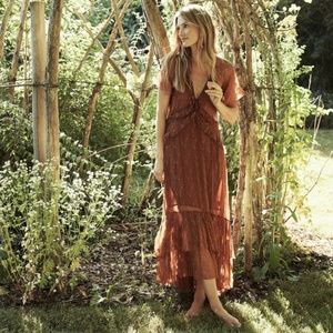 Doen Antoinette dress tamarillo prairie